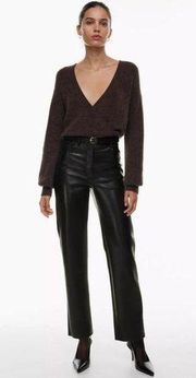 WILFRED The Melina Pant
High-waisted Vegan Leather pants  size 8