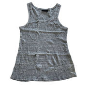 Jeans By Buffalo Tank Top Women Large Gray Scoop Neck Sleeveless Sparkle Stretch