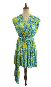 Yumi Kim Blue Yellow Floral Multi Way Romper Small New