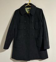 j.Crew Vintage dark gray Wool Peacoat