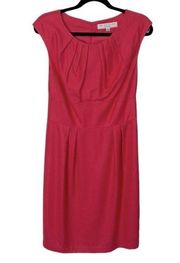 Trina Turk Pleated Coral Cap Sleeve Mini Dress, Women’s Size 8