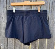 black running shorts