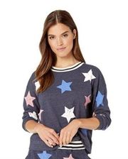 Splendid Crewneck Star Pullover Sweatshirt