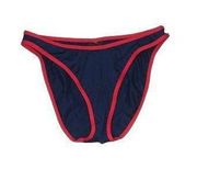 Mossimo Swimsuit Red and Dark Blue Bottoms