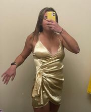 Gold Mini Dress