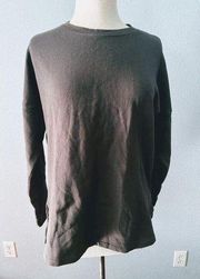 MATE The Label Organic Cotton Oversized Sweatshirt Vintage Black Small NWOT