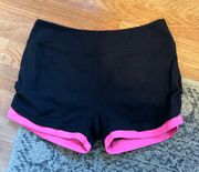 Medium Black & Pink Shorts