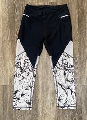 Womens  Black and White Leggings - S