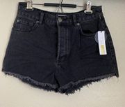 Amuse Society • Shoreline jean Shorts size 29 button fly NWT Black