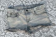 boho vintage archive Y2k denim jean shorts size 27