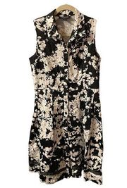 PERCEPTIONS FLORAL BUTTON FRONT DRESS