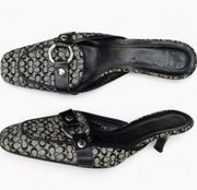 ✦  Print Luxury Mules Clogs Kitten Heel