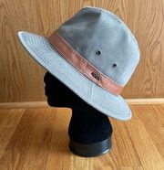 Dorfman Specific Company Scala Vintage fedora Style Green Hat SZ‎ L