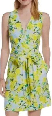 NWOT Lemon print linen dress