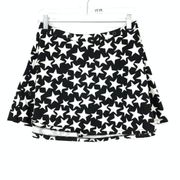 Tripp NYC Skirt Women's Size Small Zip Up Mini Star Print Black White *READ