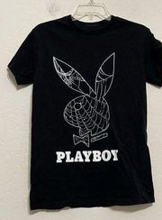 Playboy Spider Web Top shirt Sz S