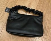 Boohoo Ruched Handle Grab Bag in Black