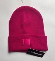 PELOTON Women's Athletic Sporty Athleisure Classic Knit Beanie Hat  NWT Sz OS