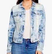 William Rast Sussex Tye Dye Cropped Denim Jacket Size XS