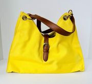 Talbots Yellow Canvas Shoulder Bag‎