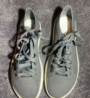 Like New CROCS Citilane Roka Court Shoes Womens 10W Lace Up 204884 Gray