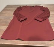 REISS AMERIE Pleat Sleeve Dress Sz 10