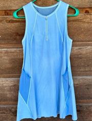 Athleta Blue/Teal Tennis Dress Medium