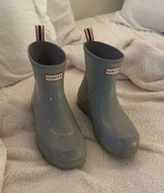 Hunter Short Rain Boots Grey