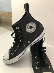 Converse Women’s Hightop Chuck Taylor Sneakers SZ 8 Black Silver 2008 569423C