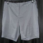 Annika Cutter & Buck Nordstrom Grey Classic Golf Shorts Sz 8