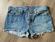 501 Mid-Rise Denim Shorts