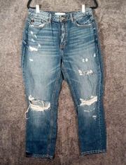 Kancan Estilo women's denium distressed jeans size 29