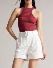 Ted Baker Suzet Belted Eyelet Shorts