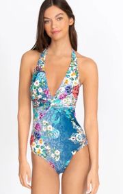 New. Johnny Was floral twist halter swimsuit. Size small. Retails $198