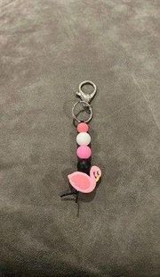 Flamingo key chain‎ hand made