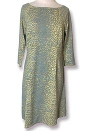 J. McLaughlin Catalina cloth leopard print dress sz M