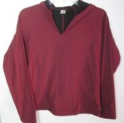 PrAna Womens Hoodie Maroon Size M/L