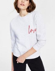 French Connection | Embroidered Love Sweatshirt XS