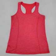 Danskin Now Pink Stripe Womens Activewear Athletic Semi Fitted Tank Top Size S