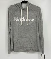 GRAYSON THREADS KINDNESS GRAY GRAPHIC HOODIE LARGE