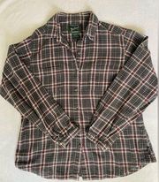 Vintage Woolrich Plaid Flannel Buttondown Women’s Large