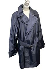 INC women's XS blue oversized trench coat