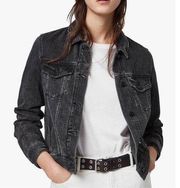 All Saints Buzzard Denim Jacket in Black