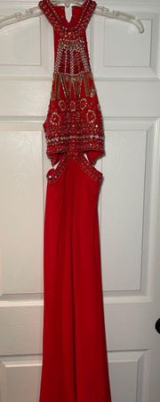 Jeweled Prom Dress