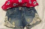 Romeo & Juliet Couture Denim Jean Shorts 24