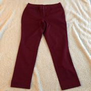 Faded Glory maroon/wine colored pants Size 10