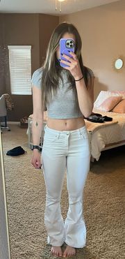 White Flare Jeans