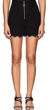 DEREK LAM 10 CROSBY Eyelet Cotton Hi-Waist Short 8