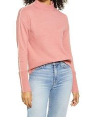 NEW Halogen Pink Compact Mock Neck Sweater Size Large L