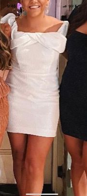 White Sequin Dress